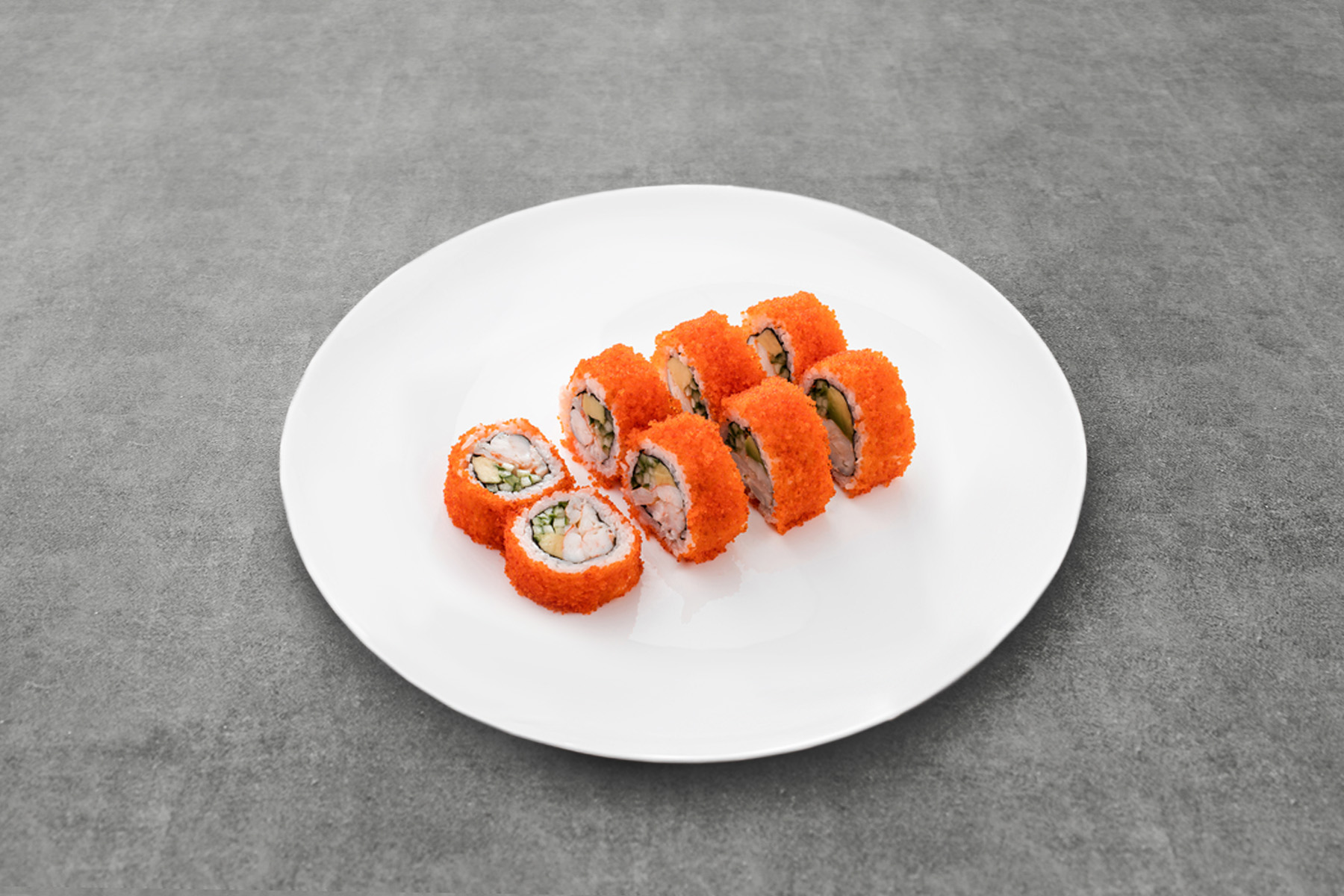 California z krewetką tygrysią w tobiko — zdjęcie