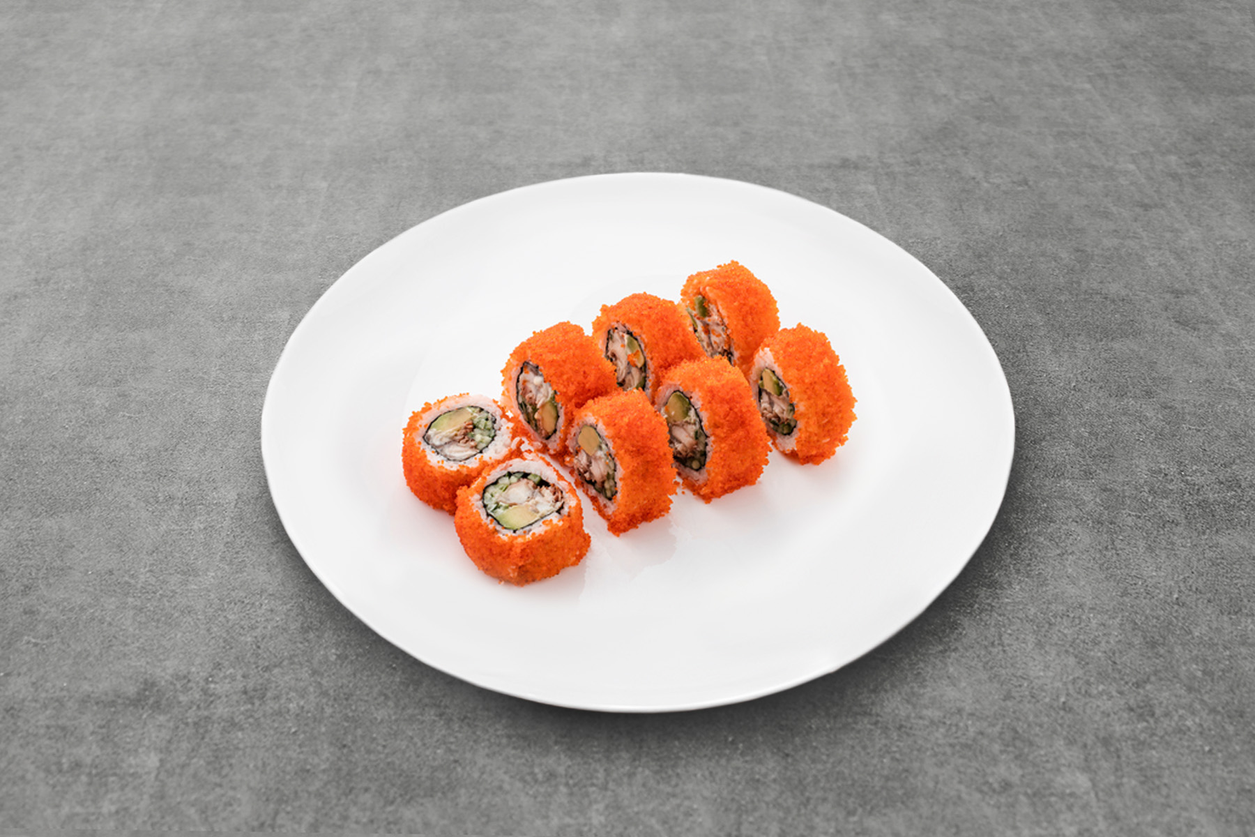 California z węgorzem w tobiko — zdjęcie