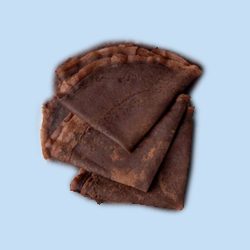 Pancake with cocoa
