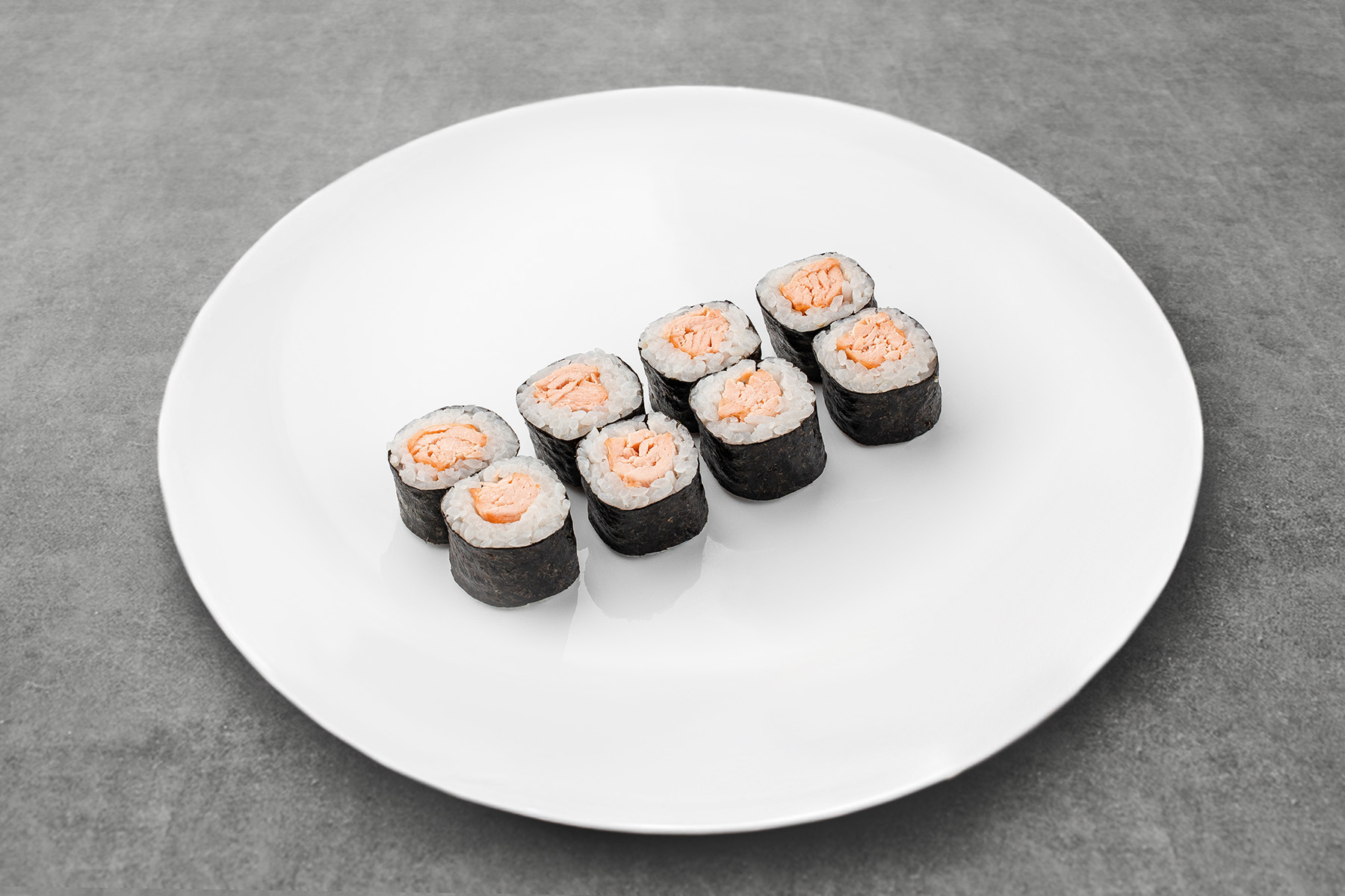 Hosomaki roll with grilled salmon photo
