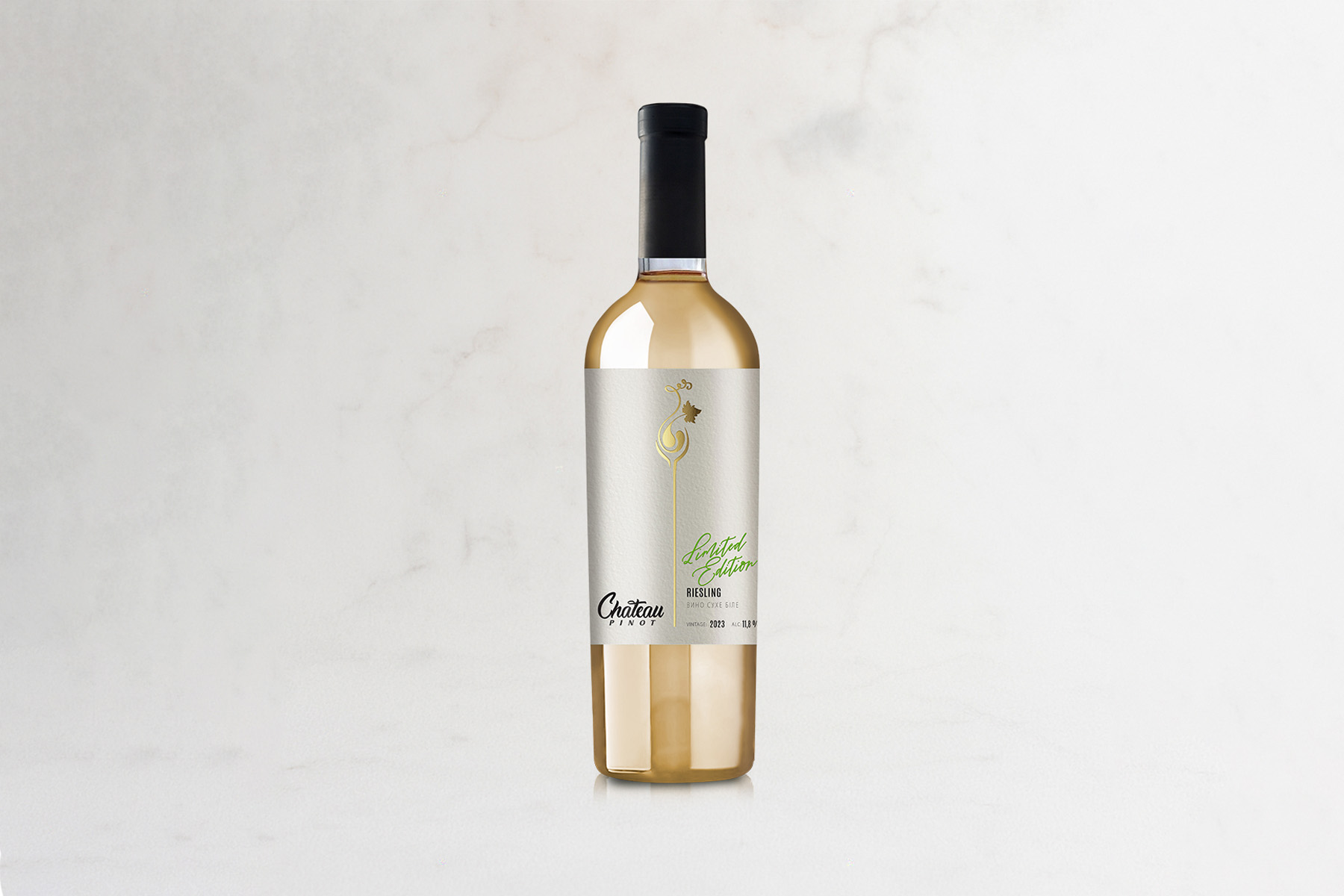 Вино столове сухе біле "Riesling Chateau Pinot Limited Edition" 0,75л — фото