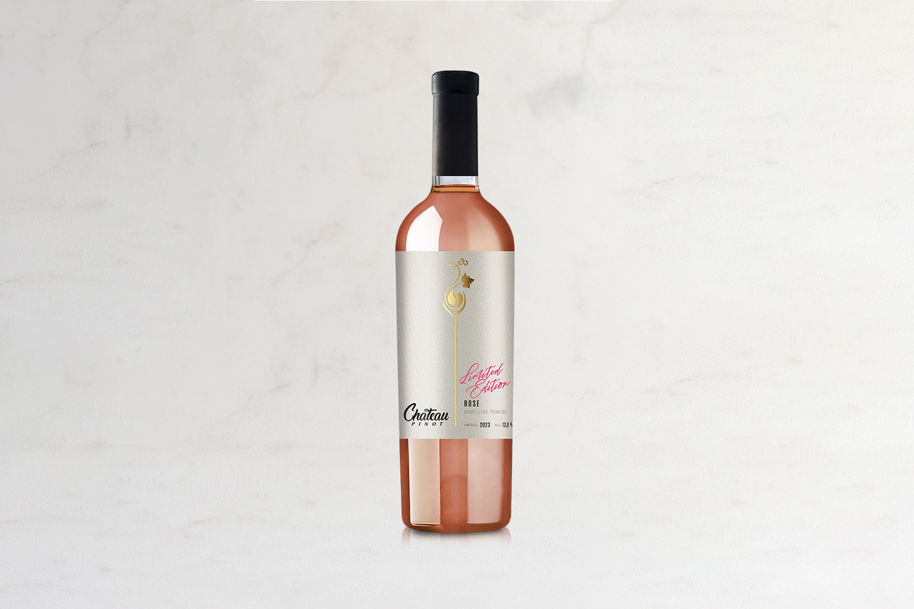 Вино столове сухе рожеве "Rose Chatteau Pino Limited Edition" 0,75л — фото