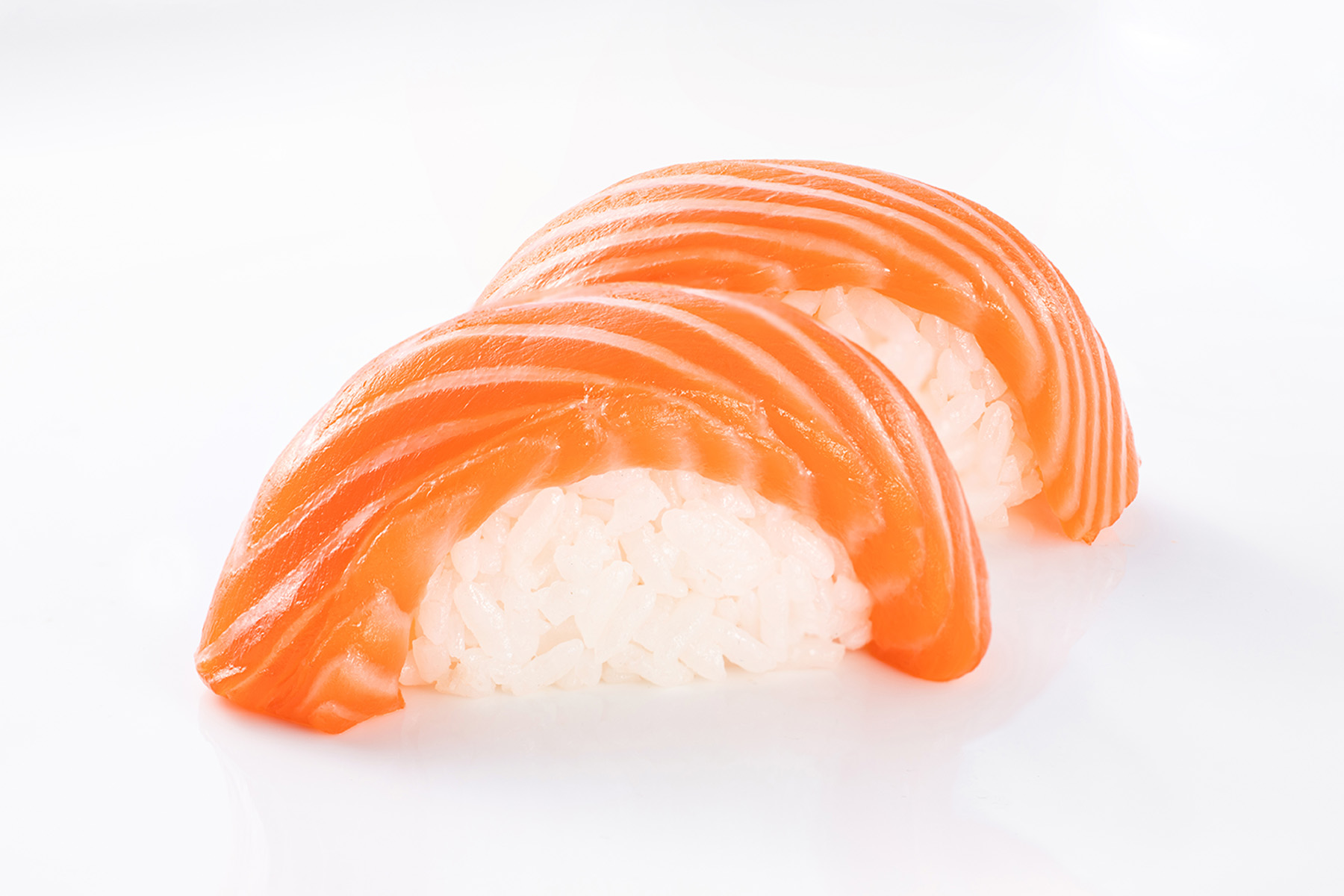 Nigiri with salmon photo